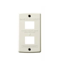 STEEL Switch plate 2穴BU  990円