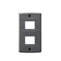STEEL Switch plate 2穴GY  990円