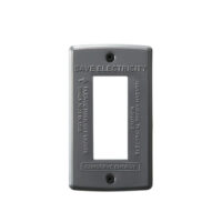STEEL Switch plate 3穴GY  990円