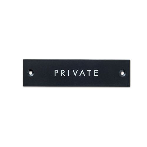 サインプレート PRIVATE ブラック 1320円