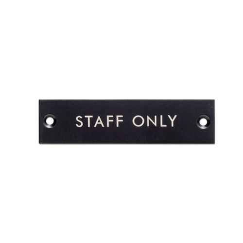 サインプレート STAFF ONLYブラック 880円