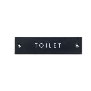 サインプレート TOILET ブラック 880円