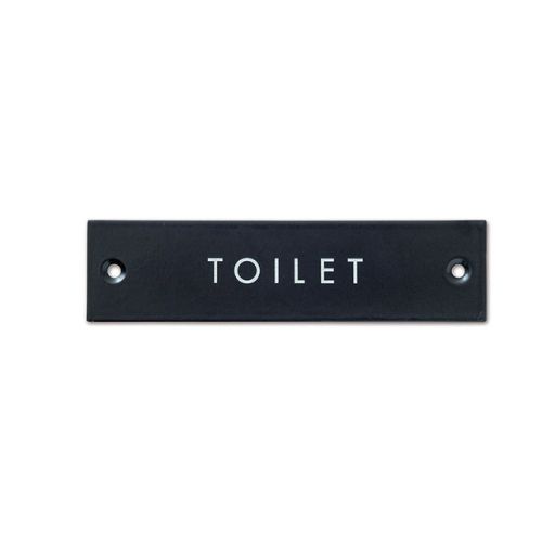 サインプレート TOILET ブラック 880円