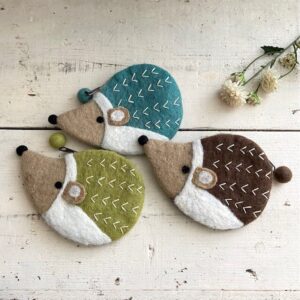 羊毛フェルト ハリネズミ ポーチ ハンドメイド  1650円