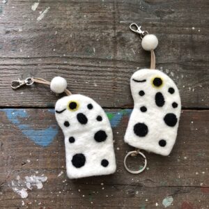 羊毛フェルト　チンアナゴ キーケース　1320円